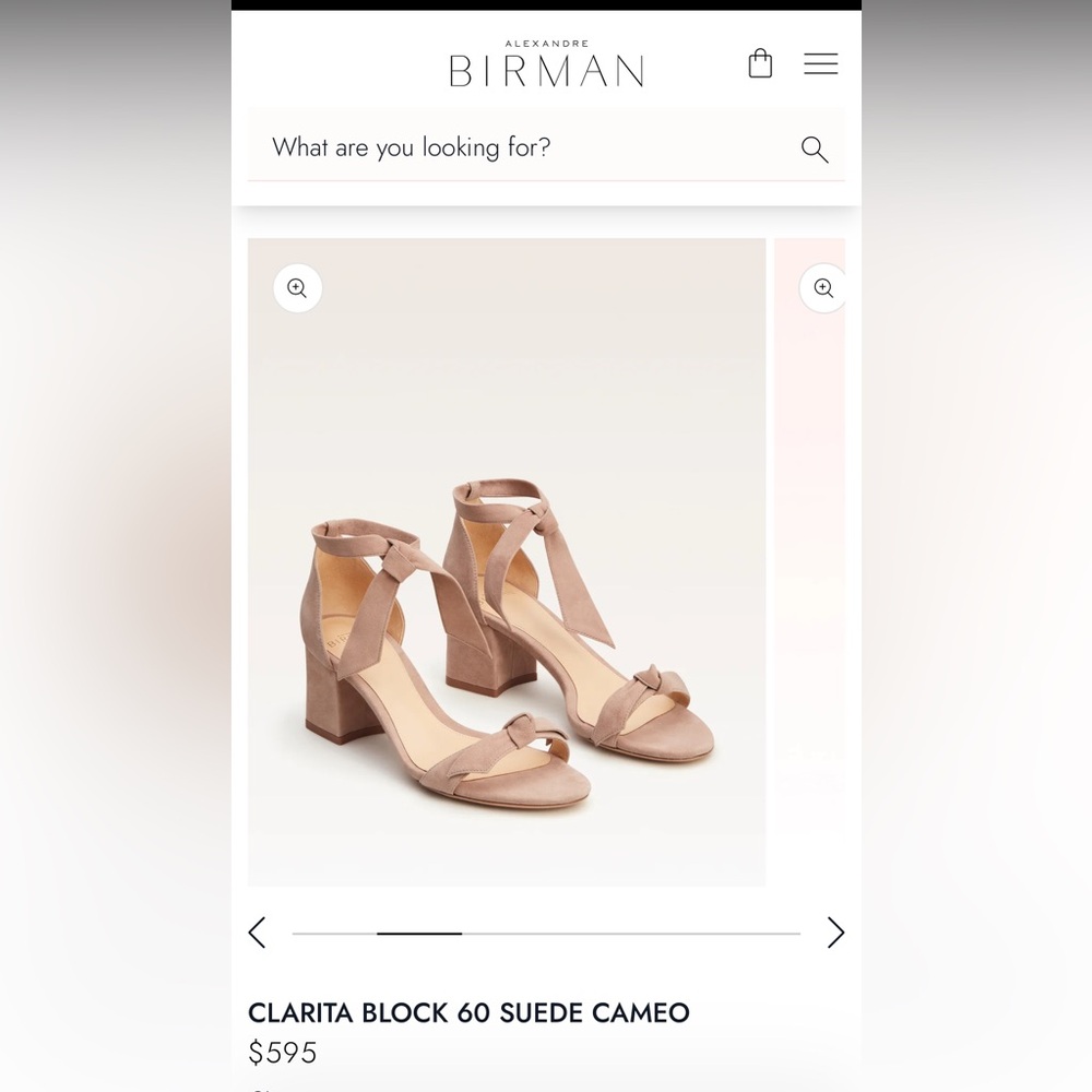 Alexandre Birman CLARITA BLOCK 60 SUEDE CAMEO Sandal, size 38